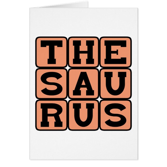 Thesaurus, Book of Synonyms and Antonyms (Front)