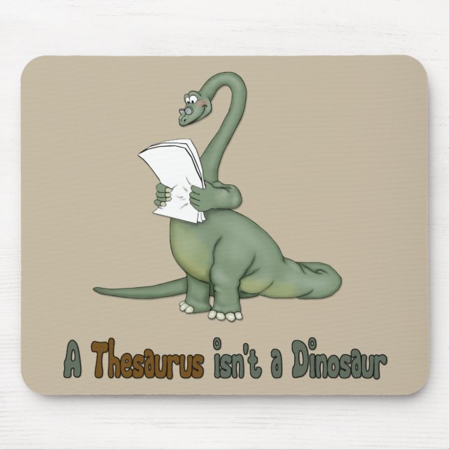 Thesaurus Dinosaur Mouse Mat (Front)