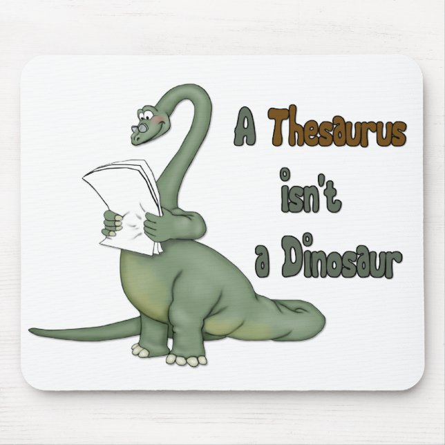Thesaurus Dinosaur Mouse Mat (Front)