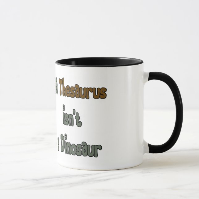 Thesaurus Dinosaur Mug (Right)