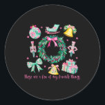 These Are A Few Of My Favourite Things Christmas N Classic Round Sticker<br><div class="desc">These Are A Few Of My Favourite Things Christmas Nutcracker</div>