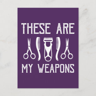 These Are My Weapons Postcard