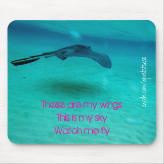 These are my wings-sting ray-mousepad mouse mat
