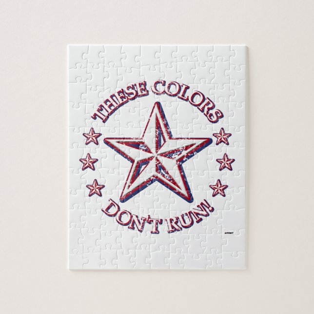 These Colors Don't Run! Star Jigsaw Puzzle (Vertical)