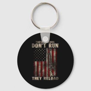 These-colors Don't Run They Reload, Gun.s With Usa Key Ring
