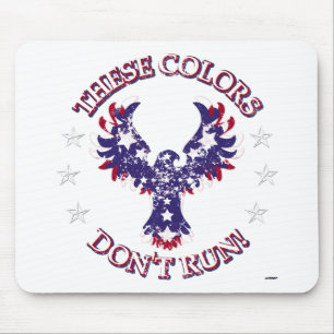 These Colours Don't Run! Eagle Stars & Stripes Mouse Mat
