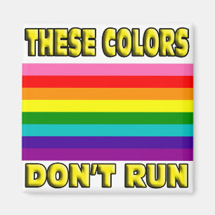 These colours don't run. magnet