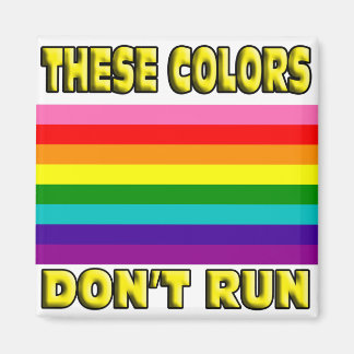 These colours don't run. magnet