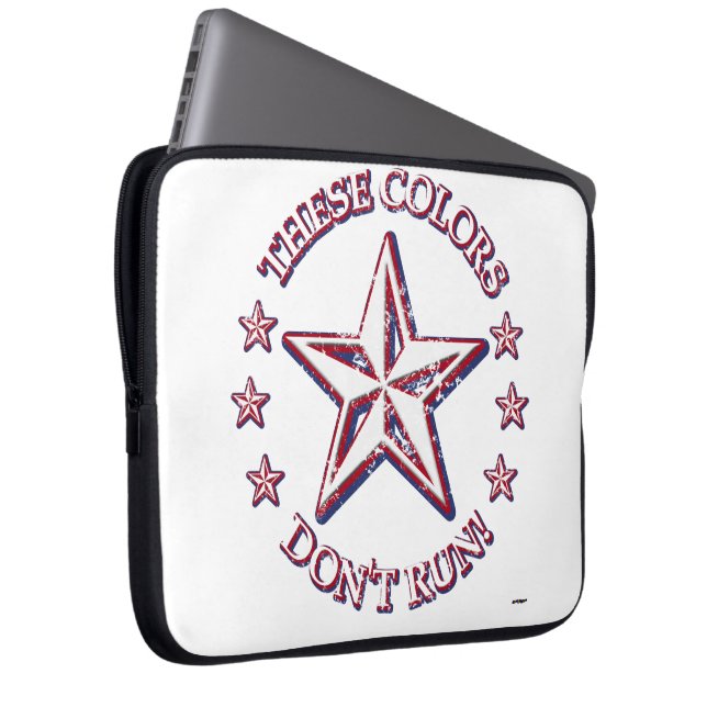 These Colours Don't Run! Star Laptop Sleeve (Front Right)