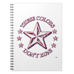 These Colours Don't Run! Star Notebook