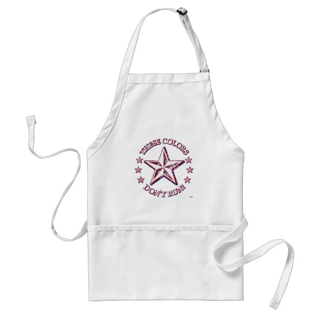 These Colours Don't Run! Star Standard Apron (Front)