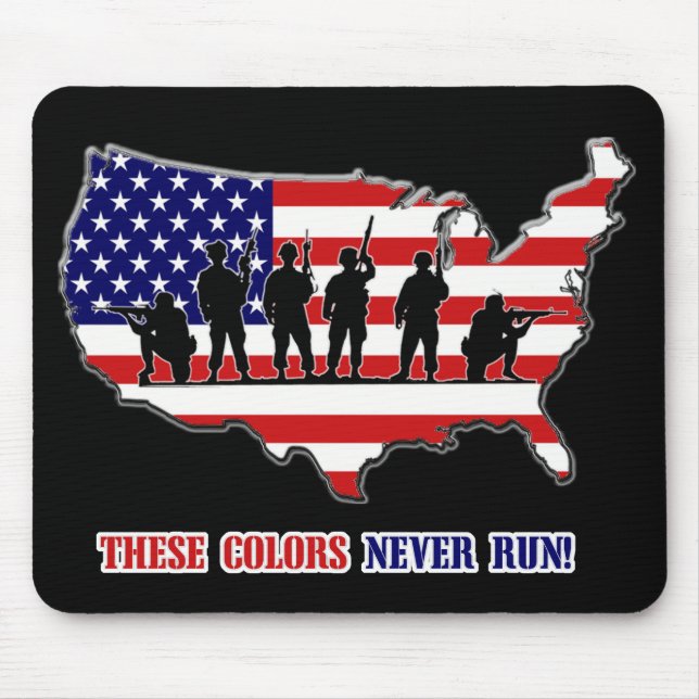 These Colours Never Run!  Mousepad (Front)
