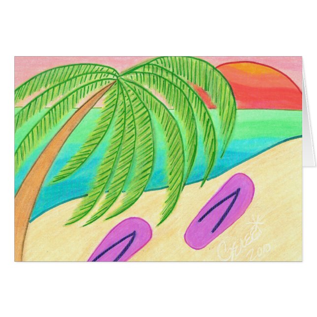 These Flip Flops are Made for Walking BLANK GREETI (Front Horizontal)