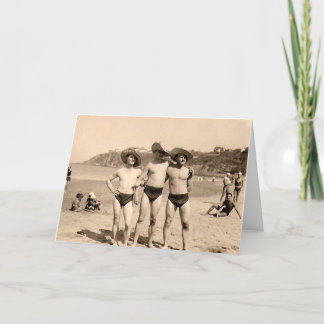 These hats make us look gay? holiday card