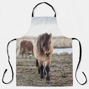 THESE HORSES ARE VERY SWEET AND INQUISITIVE APRON