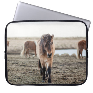 THESE HORSES ARE VERY SWEET AND INQUISITIVE LAPTOP SLEEVE