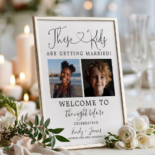 These Kids Are Getting Married Rehearsal Wedding Poster