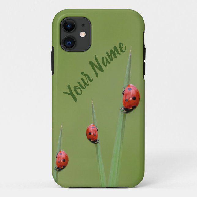 These little ladybugs grant a lucky day! Case-Mate iPhone Case (Back)