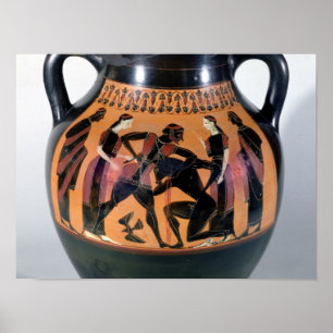 Theseus Fighting the Minotaur Poster