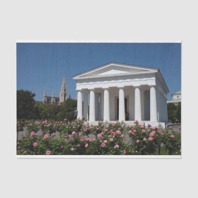 Theseus Temple Vienna Austria Tissue Paper (Front)