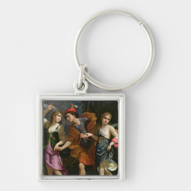 Theseus with Ariadne and Phaedra Key Ring (Front)