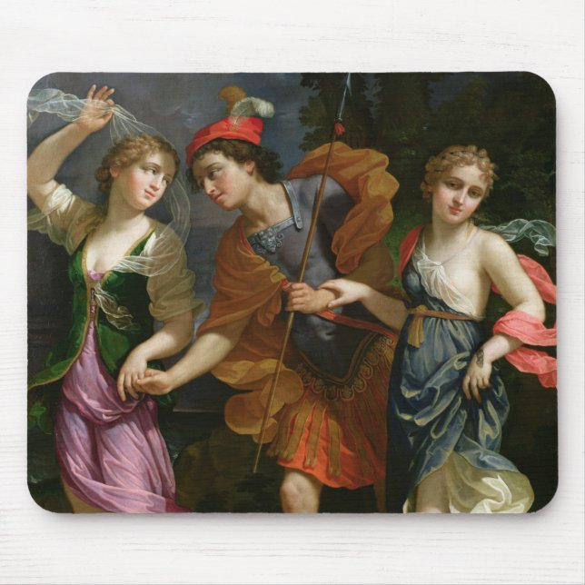 Theseus with Ariadne and Phaedra Mouse Mat (Front)