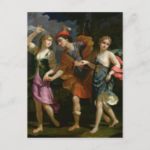 Theseus with Ariadne and Phaedra Postcard