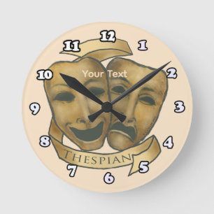 Thespian Actor Round Clock