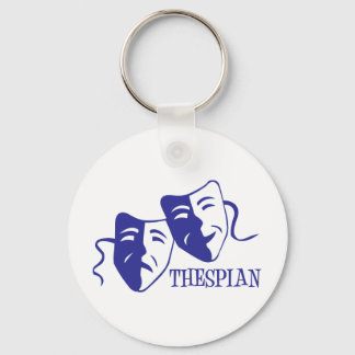 thespian blue key ring