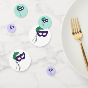 Thespian Drama Theatre Masquerade Mask Mardi Gras Confetti