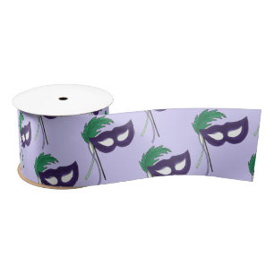Thespian Drama Theatre Masquerade Mask Mardi Gras Satin Ribbon