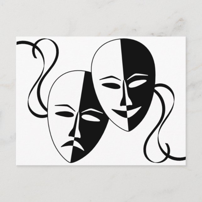 Thespian Masks Postcard (Front)