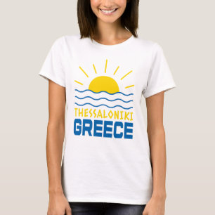 Thessaloniki Greece Sunshine And Sea Waves Women's T-Shirt