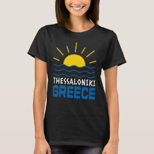 Thessaloniki Greece Sunshine And Sea Waves Women's T-Shirt