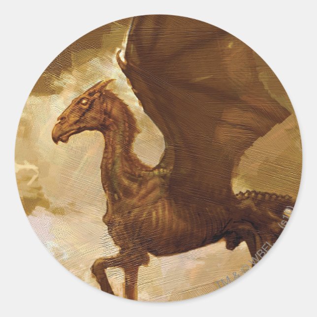 Thestral Classic Round Sticker (Front)