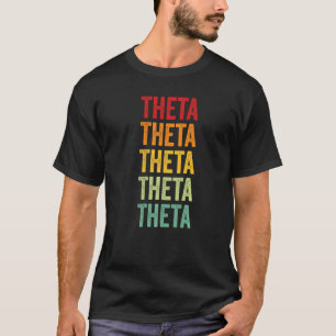 Theta Crypto Rainbow Text T-Shirt
