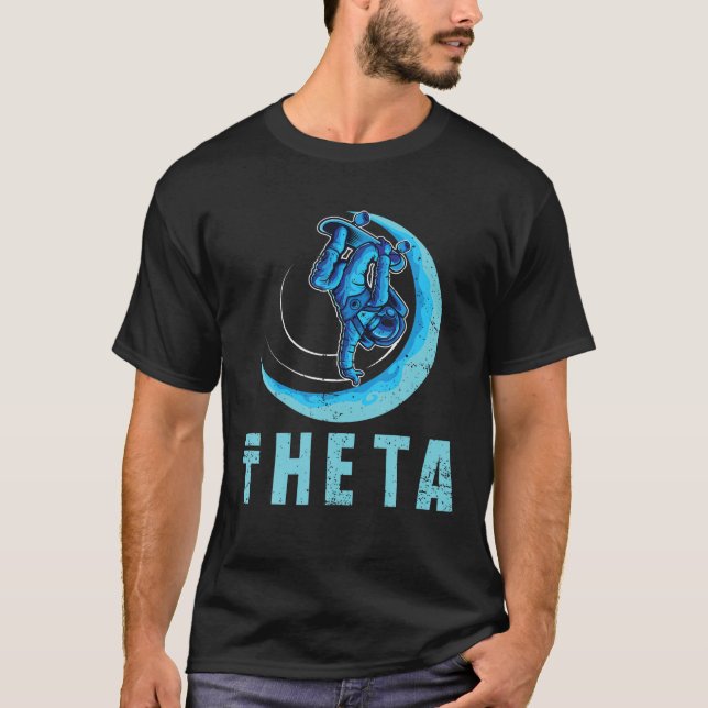 THETA Crypto Token Decentralised Application Block T-Shirt (Front)