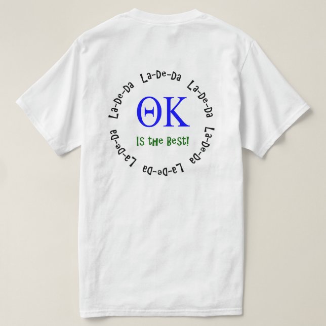 Theta Kappa La-De-Da Shirt (Design Back)