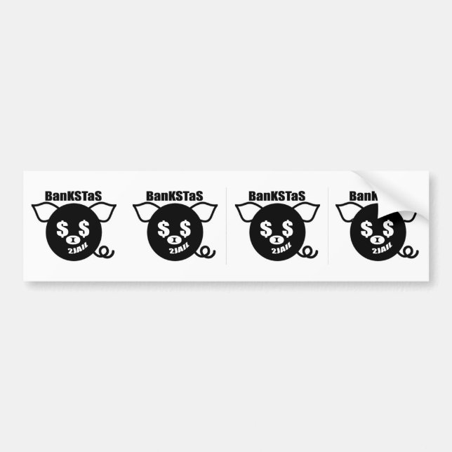 Theta Pig Bumpersticker Bumper Sticker (Front)