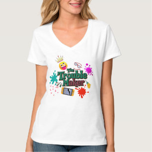 TheTroubleMaker_dgn.no.1- by Maaya Prints, Women T-Shirt
