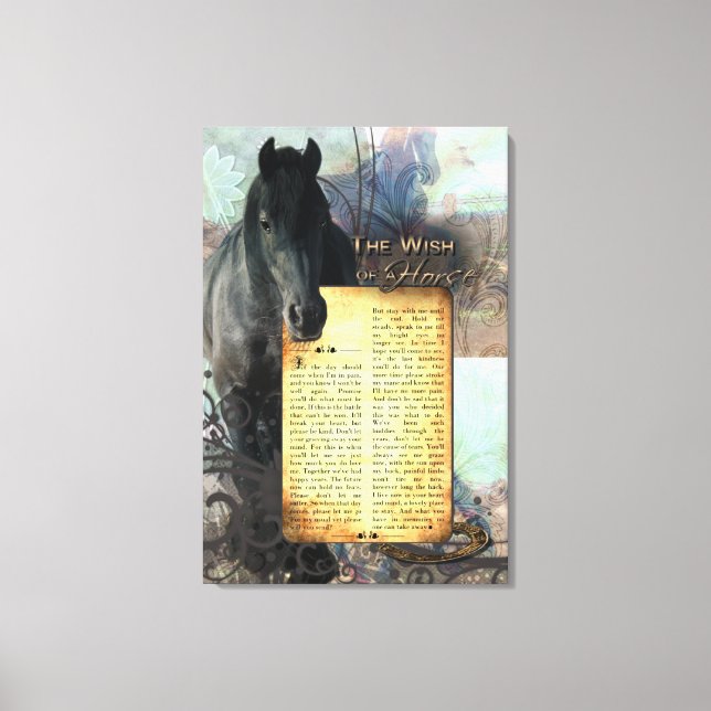 TheWishOfAHorse - Printed Canvas (Front)
