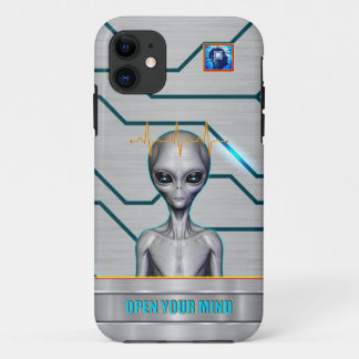 THEY ARE ALREADY HERE - OPEN YOUR MIND design coll iPhone 11 Case