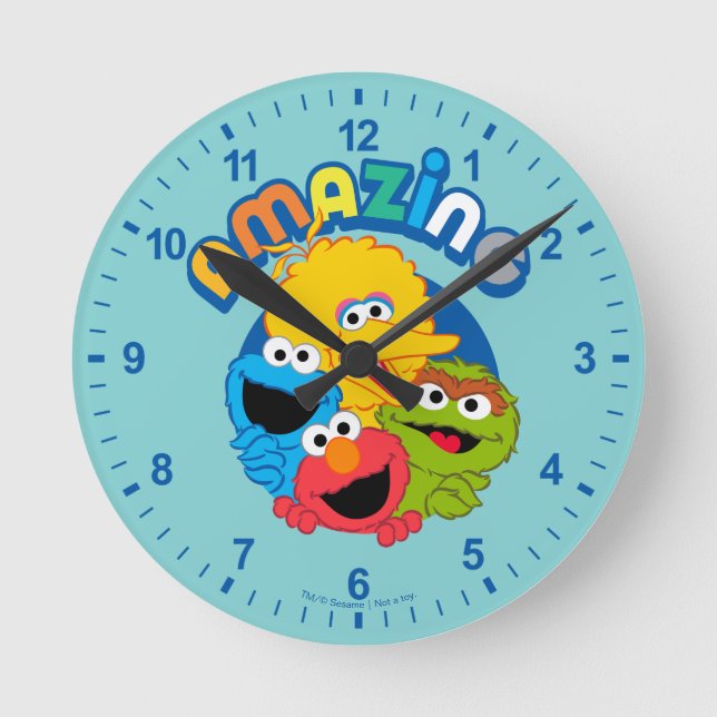 They Are Amazing Round Clock (Front)