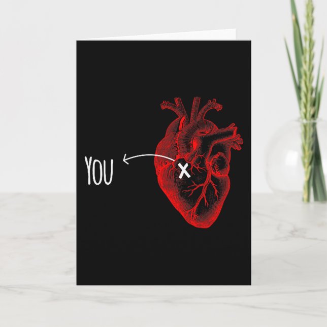 They Are Anatomical In My Heart Couple Valentines  Card (Front)