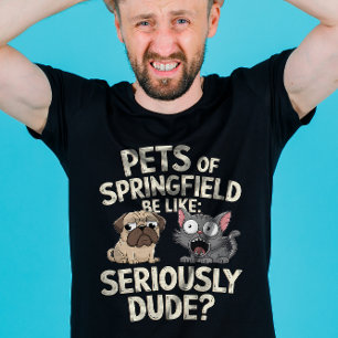 They are eating the dogs eating cats pets trump T-Shirt