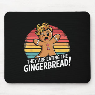 They Are Eating The Gingerbread Christmas Humour T Mouse Mat