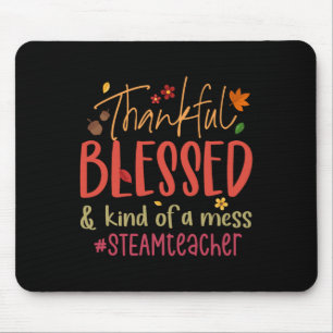 They Are Eating The Turkeys Tee Funny Thanksgiving Mouse Mat
