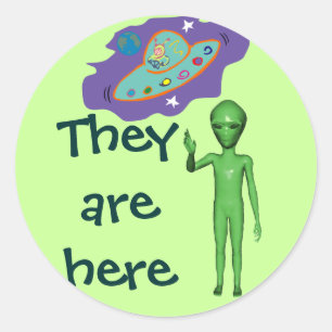 They are here stickers