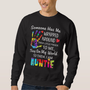 They Are My World To Them I Am Auntie Family Sweatshirt