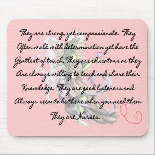 They are Nurses. Mousepad